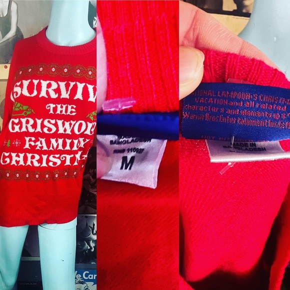 💚 UGLY CHRISTMAS HOLIDAY SWEATER CHRISTMAS VACATION GRISWALD: MEDIUM Unisex - Picture 2 of 7